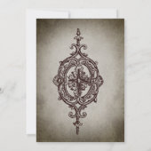 Invitation Vampire victorien gothique Parti d'Halloween (Dos)