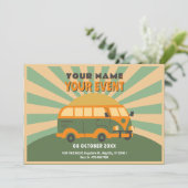 Invitation van d'été rétro (Debout devant)