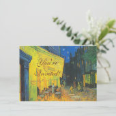 Invitation Van Gogh Café Terrasse Rue Française Scène (Debout devant)