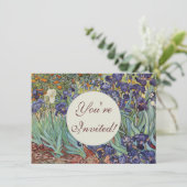 Invitation Van Gogh Irises Peinture impressionniste (Debout devant)