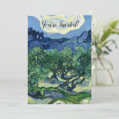 Invitation Van Gogh La peinture paysagère des oliviers (Debout devant)