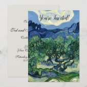 Invitation Van Gogh La peinture paysagère des oliviers (Devant / Derrière)