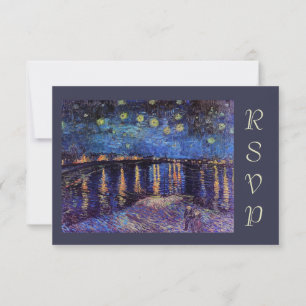 Invitation Van Gogh Nuit étoilée sur le Rhône rsvp