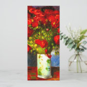 Invitation Van Gogh Red Poppies (Debout devant)