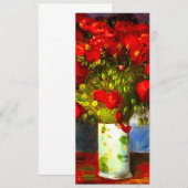 Invitation Van Gogh Red Poppies (Devant / Derrière)