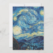 Invitation Van Gogh Starry Classic Nuit Impressionnisme Art (Dos)