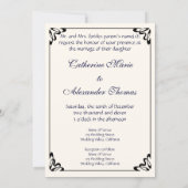 Invitation Van Gogh Still Life Iriss dans un Vase, Mariage (Dos)