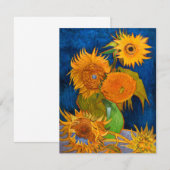 Invitation Van Gogh Sunflowers (Devant / Derrière)
