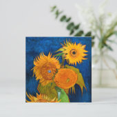 Invitation Van Gogh Sunflowers (Debout devant)