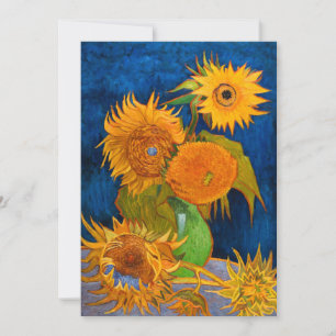 Invitation Van Gogh Sunflowers