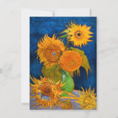 Invitation Van Gogh Sunflowers (Devant)