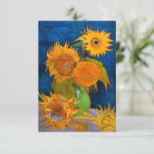 Invitation Van Gogh Sunflowers (Debout devant)
