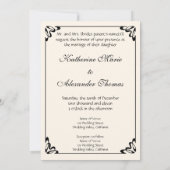 Invitation Van Gogh Vase avec Red Poppies, Mariage (Dos)