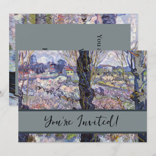 Invitation Van Gogh Vue Arles Jardin Fleuri
