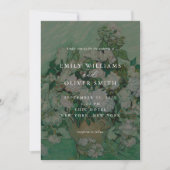 Invitation Van Gogh White Rose Flowers Floral Wedding (Devant)
