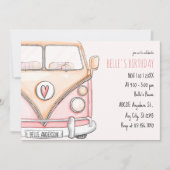 Invitation van rose vintage (Devant)