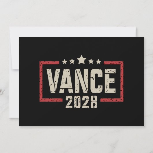 Invitation Vance 2028 Président de la campagne électorale Dra (Devant)