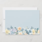 Invitation Vanilla Blue Boho Mariage Enregistrer La Date (Dos)