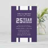 Invitation Variété de couleur modifiable 25 ans Classe Réunio (Debout devant)
