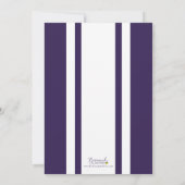 Invitation Variété de couleur modifiable 25 ans Classe Réunio (Dos)
