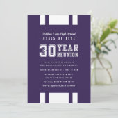 Invitation Variété de couleur modifiable 30 ans Classe Réunio (Debout devant)