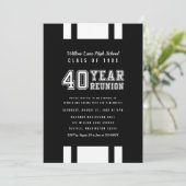 Invitation Variété de couleur modifiable 40 ans Classe Réunio (Debout devant)