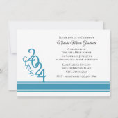 Invitation Varsity 2020 Graduation Tri Photo (Dos)