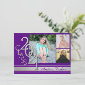 Invitation Varsity 2021 - Option Couleur Grad Tri Photo Invit (Debout devant)