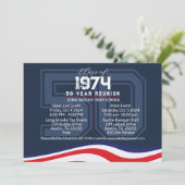 Invitation Varsity du lycée patriotique de 50 ans (Debout devant)