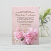 Invitation Vase aux roses roses roses | Dîner de répétition r (Debout devant)