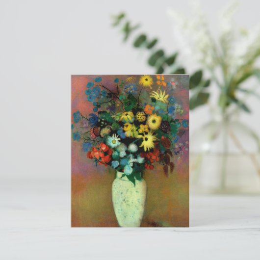 Invitation Vase de Odilon Redon avec fleurs (1914) (Debout devant)