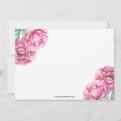 Invitation Vase de verre rose Peony Chauffage ménager (Dos)