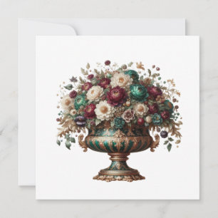 Invitation Vase floral de Bavière victorien