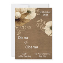 Vase marron ancien et beige