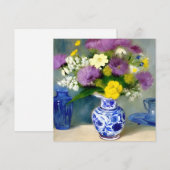 Invitation Vase tranquille des fleurs Imprimer (Devant / Derrière)