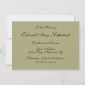 Invitation Vase Van Gogh avec Iris Classic Impressionnisme (Dos)