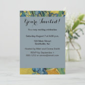Invitation Vase Van Gogh avec Iris Classic Impressionnisme (Debout devant)