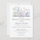 Invitation Vases de bouteille de verre Déjeuner nuptial (Devant)