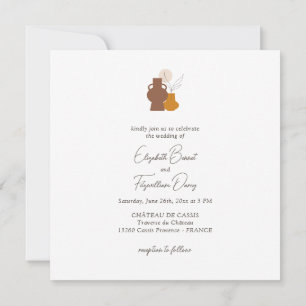 Invitation Vases minimalistes Boho Mariage de