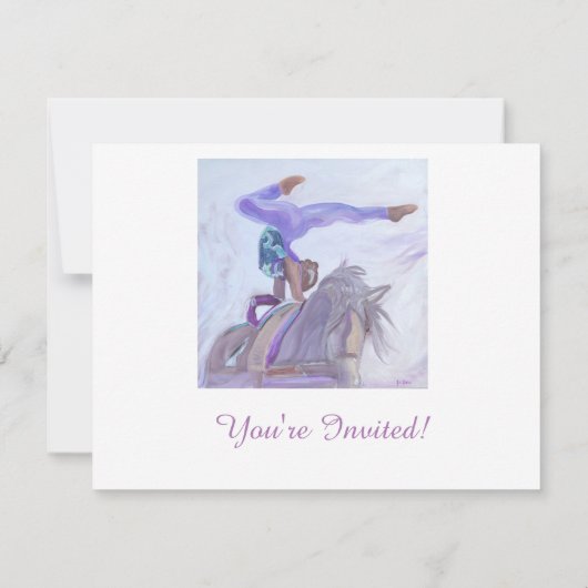 Invitation Vaulte Horse (Dos)