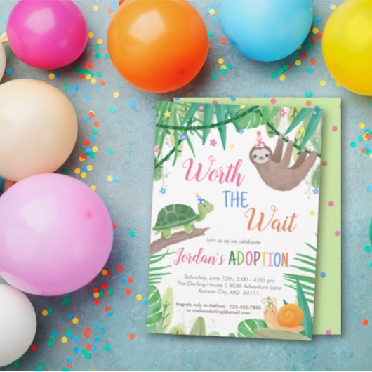 Invitation Vaut la peine d'attendre l'invitation de la partie