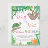 Invitation Vaut la peine d'attendre l'invitation de la partie (Devant)