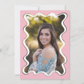 Invitation Vavey infirmière rétro photo de graduation sur le (Dos)