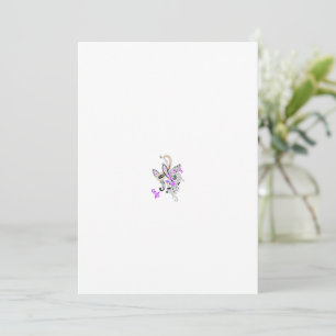 Invitation Vecteur de tatouage fée papillon - Art Floral Vint