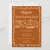 Invitation VEGAN Whimsgiving Friendsgiving CUSTOM (Devant)