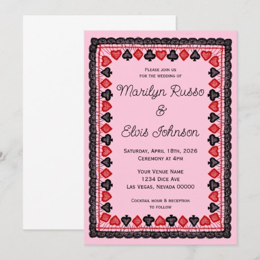 Invitation Vegas (Devant / Derrière)