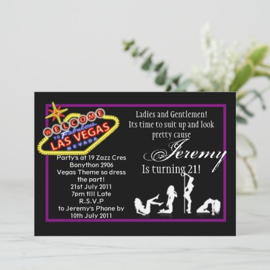 Invitation Vegas 21 (Debout devant)