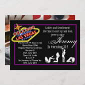 Invitation Vegas 21 (Devant / Derrière)