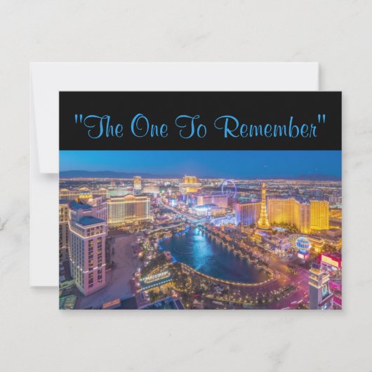 Invitation Vegas 40e anniversaire (Devant)