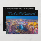 Invitation Vegas 40e anniversaire (Devant / Derrière)